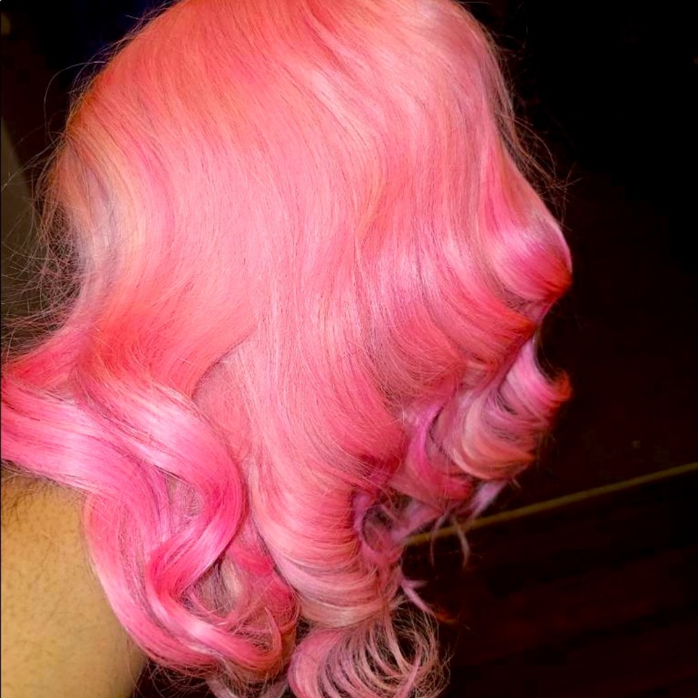 14 in custom color human hair lace front wig